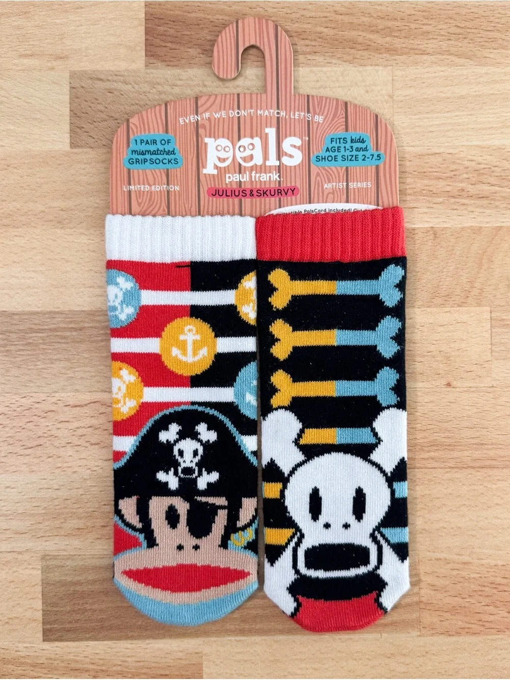 Pals Socks paul frank Kids' Mismatched Grip Socks - Pirates